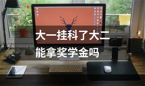 大一挂科了大二能拿奖学金吗