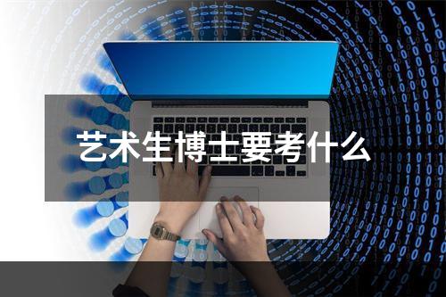 艺术生博士要考什么