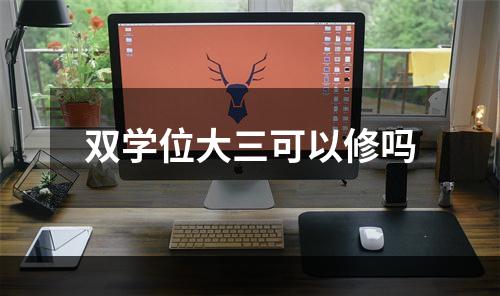 双学位大三可以修吗