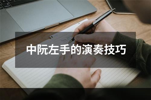 中阮左手的演奏技巧
