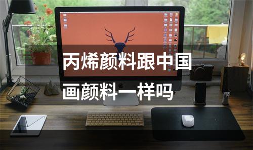 丙烯颜料跟中国画颜料一样吗