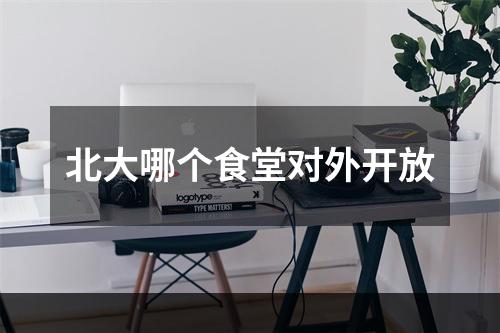 北大哪个食堂对外开放