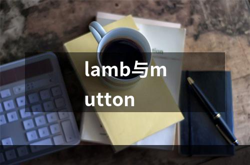 lamb与mutton