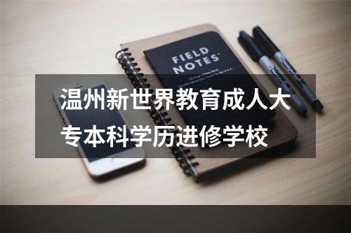 温州新世界教育成人大专本科学历进修学校