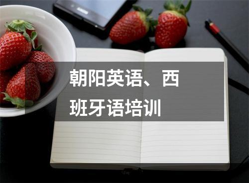 朝阳英语、西班牙语培训