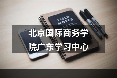 北京国际商务学院广东学习中心