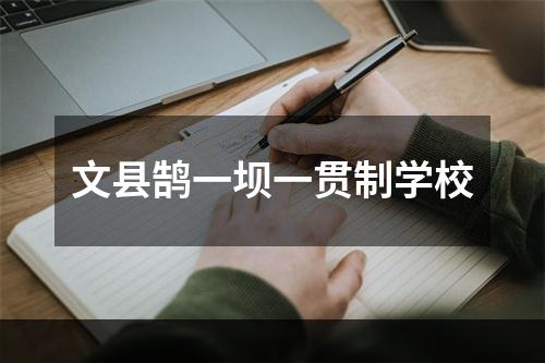 文县鹄一坝一贯制学校