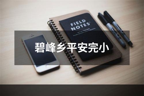 碧峰乡平安完小