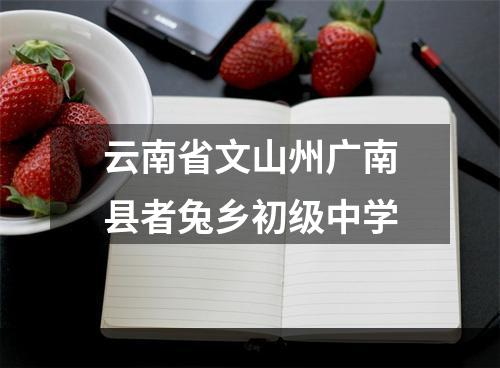 云南省文山州广南县者兔乡初级中学