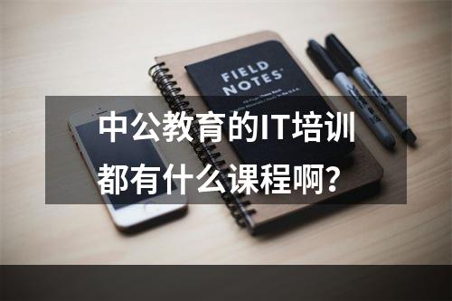 中公教育的IT培训都有什么课程啊？