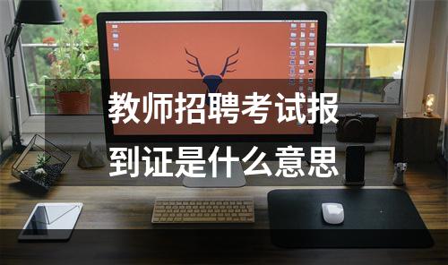 教师招聘考试报到证是什么意思