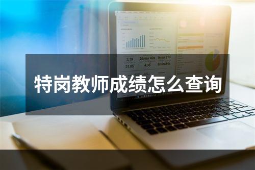 特岗教师成绩怎么查询