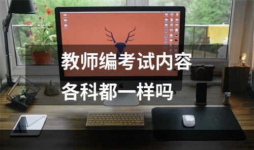 教师编考试内容各科都一样吗