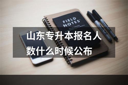 山东专升本报名人数什么时候公布