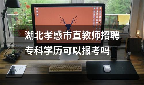 湖北孝感市直教师招聘专科学历可以报考吗