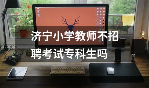 济宁小学教师不招聘考试专科生吗