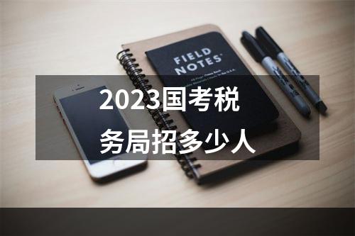 2023国考税务局招多少人