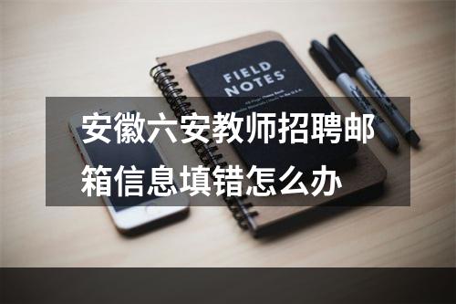 安徽六安教师招聘邮箱信息填错怎么办