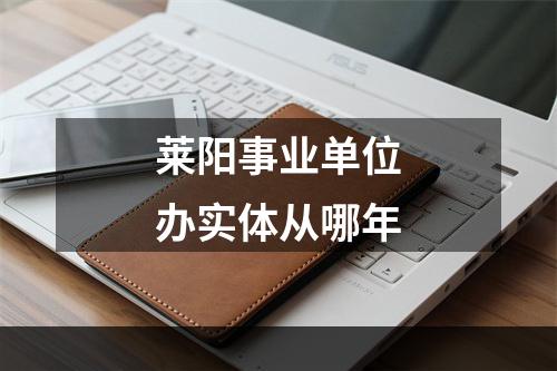 莱阳事业单位办实体从哪年