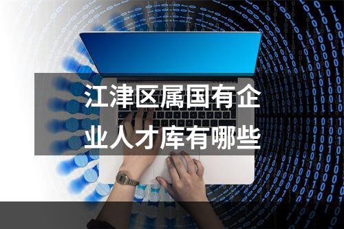 江津区属国有企业人才库有哪些