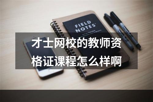才士网校的教师资格证课程怎么样啊
