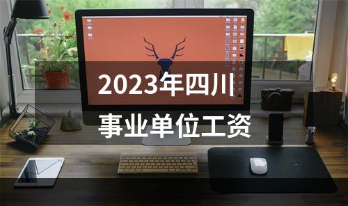 2023年四川事业单位工资