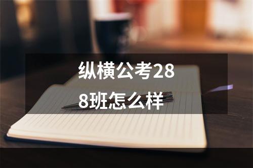 纵横公考288班怎么样