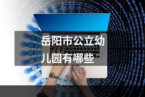 岳阳市公立幼儿园有哪些