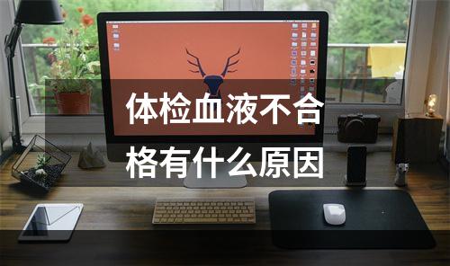 体检血液不合格有什么原因
