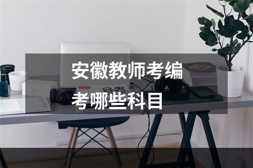 安徽教师考编考哪些科目