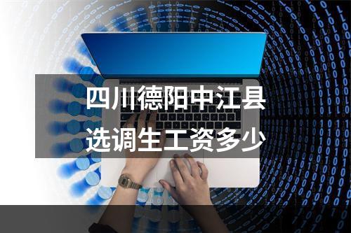 四川德阳中江县选调生工资多少