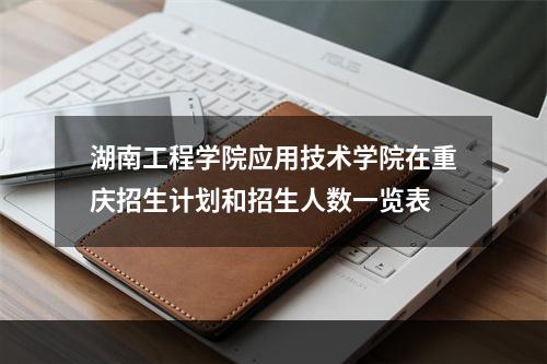 湖南工程学院应用技术学院在重庆招生计划和招生人数一览表