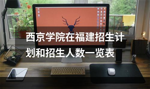 西京学院在福建招生计划和招生人数一览表