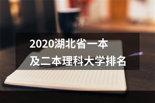 2020湖北省一本及二本理科大学排名