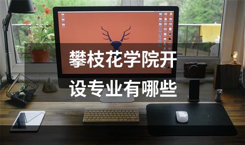 攀枝花学院开设专业有哪些