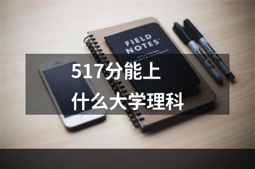 517分能上什么大学理科