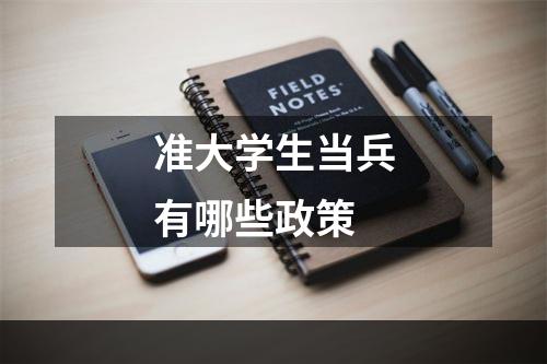 准大学生当兵有哪些政策