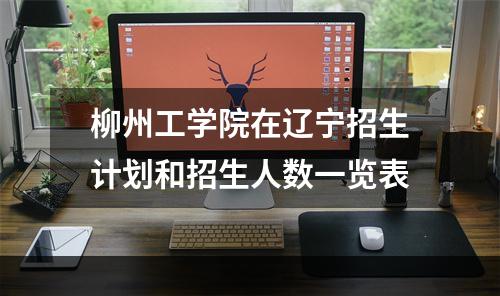 柳州工学院在辽宁招生计划和招生人数一览表