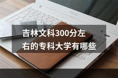 吉林文科300分左右的专科大学有哪些