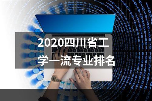 2020四川省工学一流专业排名