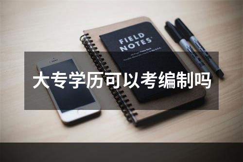 大专学历可以考编制吗