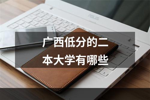 广西低分的二本大学有哪些