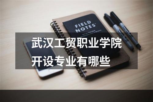 武汉工贸职业学院开设专业有哪些