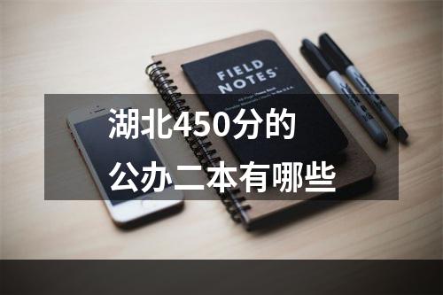 湖北450分的公办二本有哪些