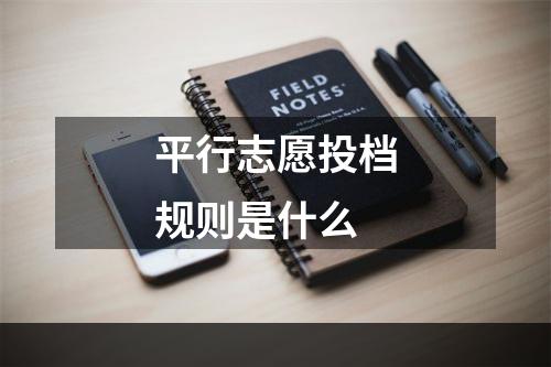 平行志愿投档规则是什么