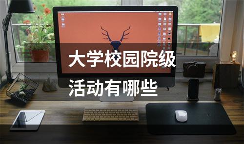 大学校园院级活动有哪些