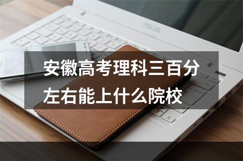 安徽高考理科三百分左右能上什么院校
