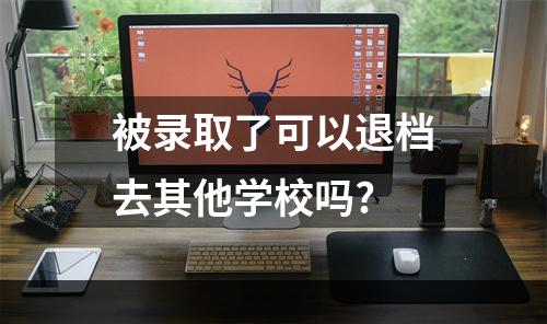 被录取了可以退档去其他学校吗?