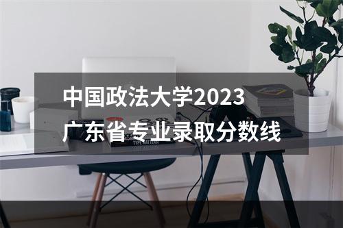 中国政法大学2023广东省专业录取分数线
