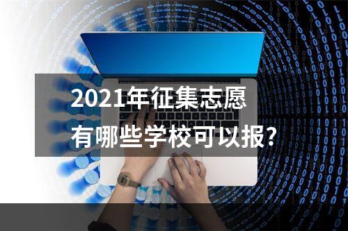 2021年征集志愿有哪些学校可以报?
